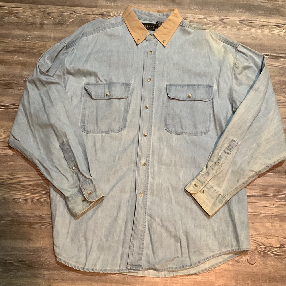 Context Men’s Faded Denim Shirt